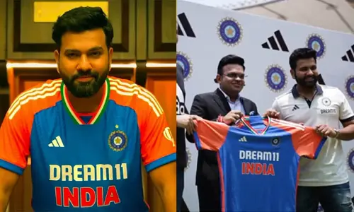Team India: టీమిండియా కొత్త జెర్సీలో కెప్టెన్ రోహిత్ శర్మ.. సోషల్ మీడియాలో వీడియోలు వైరల్