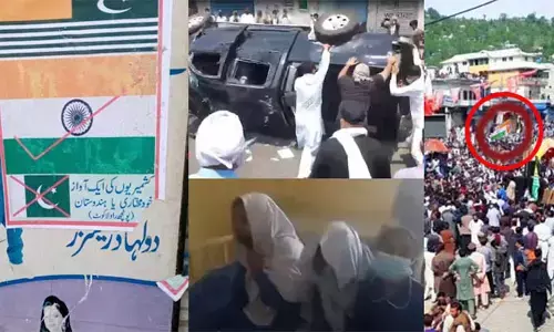 POK: పాక్ ఆక్రమిత కాశ్మీర్‌లో ఎగిరిన త్రివర్ణ పతాకం.. జై భారత్ నినాదాలతో హోరెత్తిన నిరసనలు