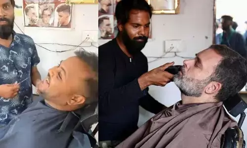రాహుల్ గాంధీ గడ్డం ట్రిమ్ చేసుకున్న కుర్చీ కోసం డిమాండ్ (వీడియో)
