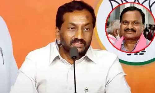 మెదక్ బీఆర్ఎస్ MP అభ్యర్థిపై డీజీపీకి రఘునందన్ రావు కంప్లైంట్