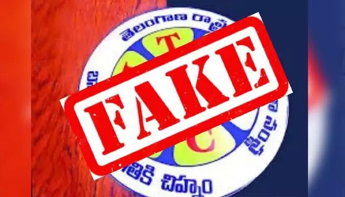 టీజీఎస్ ఆర్టీసీ ఫేక్ లోగో ప్రచారం.. ఇద్దరిపై కేసు నమోదు టీజీఎస్ ఆర్టీసీ ఫేక్ లోగో ప్రచారం.. ఇద్దరిపై కేసు నమోదు
