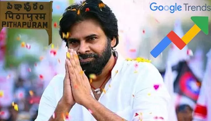 ప్రపంచవ్యాప్తంగా మారుమోగిన పిఠాపురం.. గూగుల్ ట్రెండ్స్ డేటాలో మోదటిస్థానం.. ప్రపంచవ్యాప్తంగా మారుమోగిన పిఠాపురం.. గూగుల్ ట్రెండ్స్ డేటాలో మోదటిస్థానం..