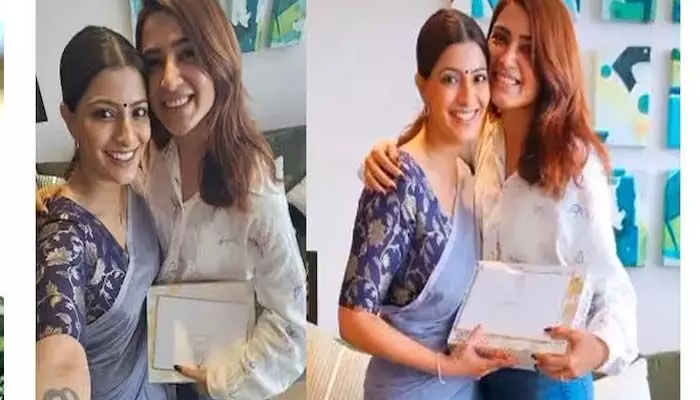సమంతను పెళ్లికి ఆహ్వానించిన వరలక్ష్మీ శరత్ కుమార్.. కంగ్రాట్స్ డార్లింగ్ అంటూ పోస్ట్! సమంతను పెళ్లికి ఆహ్వానించిన వరలక్ష్మీ శరత్ కుమార్.. కంగ్రాట్స్ డార్లింగ్ అంటూ పోస్ట్!