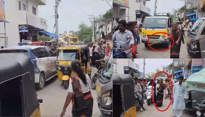 ట్రాఫిక్ పోలీస్ అవతారం ఎత్తిన వృద్దురాలు!.. ఆమె మాటలు వింటే షాక్ ట్రాఫిక్ పోలీస్ అవతారం ఎత్తిన వృద్దురాలు!.. ఆమె మాటలు వింటే షాక్