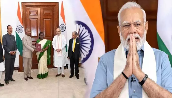జమిలి ఎన్నికలపై కేంద్రం స్పీడ్.. త్వరలో కేబినెట్ ముందుకు నివేదిక! జమిలి ఎన్నికలపై కేంద్రం స్పీడ్.. త్వరలో కేబినెట్ ముందుకు నివేదిక!