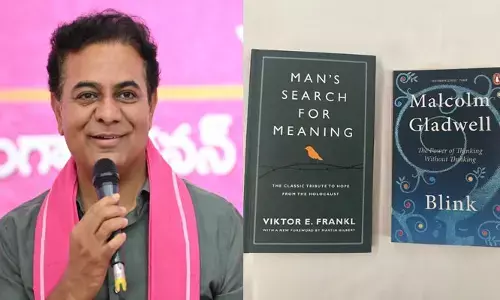 KTR BOOKS: అర్థం కోసం మనిషి అన్వేషణ.. కేటీఆర్ చదువుతున్న బుక్స్ ఇవే..