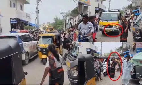 ట్రాఫిక్ పోలీస్ అవతారం ఎత్తిన వృద్దురాలు!.. ఆమె మాటలు వింటే షాక్