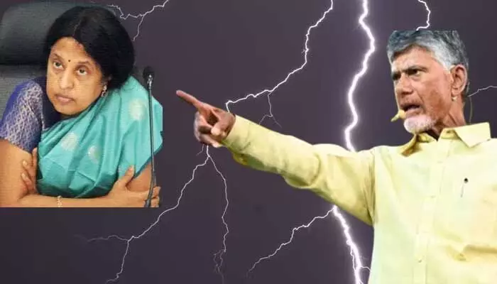 వైసీపీ కోసం పని చేసిన అధికారులపై టీడీపీ ఉక్కుపాదం.. సీఎం సంచలన నిర్ణయం వైసీపీ కోసం పని చేసిన అధికారులపై టీడీపీ ఉక్కుపాదం.. సీఎం సంచలన నిర్ణయం