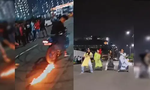ఒక పక్క రీల్స్.. మరోపక్క బైక్ స్టంట్స్.. అడ్డాగా మారిన ఐటీ కారిడార్