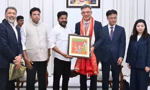 సీఎం రేవంత్ రెడ్డితో కొరియా రాయబారి బృందం భేటీ