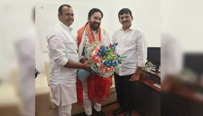 కేంద్రమంత్రి కిషన్ రెడ్డిని కలిసిన తెలంగాణ మంత్రులు! కేంద్రమంత్రి కిషన్ రెడ్డిని కలిసిన తెలంగాణ మంత్రులు!