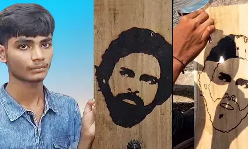 కళకు హ్యాట్సాఫ్‌.. సూర్యరశ్మితో డిప్యూటీ సీఎం పవన్‌ కళ్యాణ్‌ బొమ్మ..