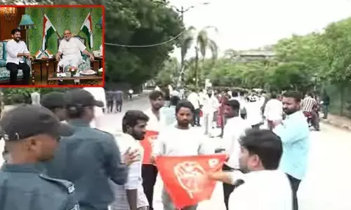రాజ్‌భవన్ ముట్టడి ఉద్రిక్తత.. ఓవైపు గవర్నర్‌తో సీఎం రేవంత్ రెడ్డి