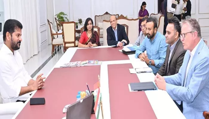 సీఎం రేవంత్ రెడ్డితో నోకియా జర్మనీ బృందం భేటీ సీఎం రేవంత్ రెడ్డితో నోకియా జర్మనీ బృందం భేటీ