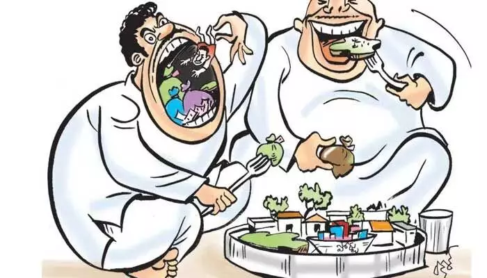 AP Politics: సూట్కేసు కంపెనీల రమణా రెడ్డి..మధురవాడలోని ఎన్సీసీ భూములకు రెక్కలు AP Politics: సూట్కేసు కంపెనీల రమణా రెడ్డి..మధురవాడలోని ఎన్సీసీ భూములకు రెక్కలు