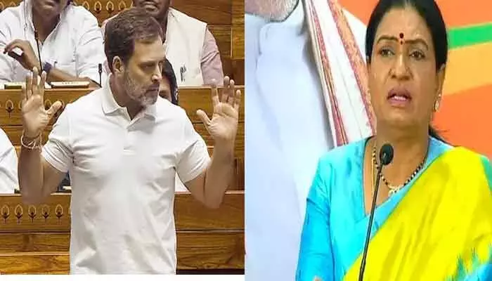అసలు విషయాలు పక్కన పెట్టి మత రాజకీయాలా?.. రాహుల్గాంధీపై ఎంపీ డీకే అరుణ ఫైర్ అసలు విషయాలు పక్కన పెట్టి మత రాజకీయాలా?.. రాహుల్గాంధీపై ఎంపీ డీకే అరుణ ఫైర్