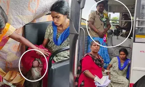 సిటీ బస్సులో ప్రసవం.. మహిళా కండక్టర్ మానవత్వం.. సజ్జనార్ స్పందన