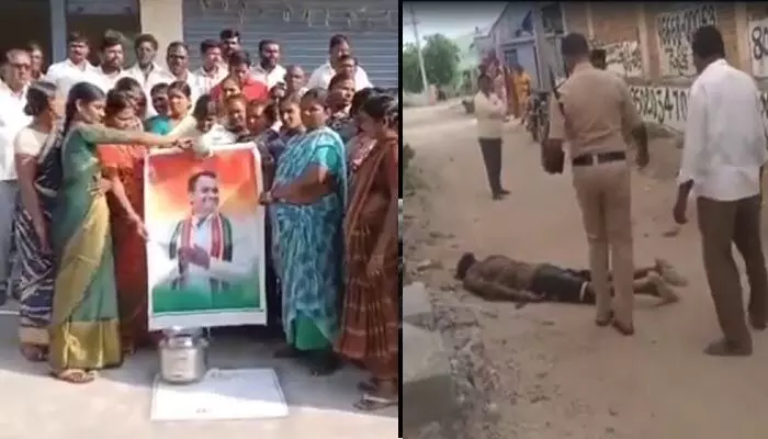 Trending: ఓ వైపు ఎమ్మెల్యేకు క్షీరాభిషేకం.. మరోవైపు మునుగోడు వీధుల్లో తాగుబోతుల మద్యాభిషేకం Trending: ఓ వైపు ఎమ్మెల్యేకు క్షీరాభిషేకం.. మరోవైపు మునుగోడు వీధుల్లో తాగుబోతుల మద్యాభిషేకం