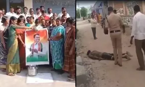 Trending: ఓ వైపు ఎమ్మెల్యేకు క్షీరాభిషేకం.. మరోవైపు మునుగోడు వీధుల్లో తాగుబోతుల మద్యాభిషేకం
