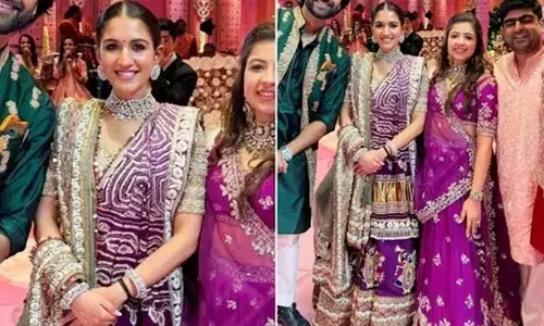 పర్పుల్ కలర్ లెహంగాలో రాధికా మర్చంట్.. ఏంజిల్‌లా ఉన్నావంటున్న నెటిజన్స్
