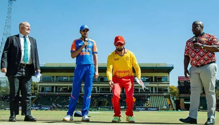 ఐదో టీ20 మ్యాచ్: టాస్ గెలిచిన జింబాబ్వే.. జట్టులోకి ఇద్దరు కీలక ప్లేయర్లు ఐదో టీ20 మ్యాచ్: టాస్ గెలిచిన జింబాబ్వే.. జట్టులోకి ఇద్దరు కీలక ప్లేయర్లు