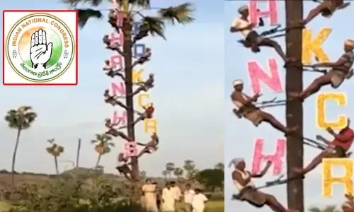 గౌడన్నలతో షూటింగ్‌లు.. కేటీఆర్ దీన్నేమంటారు?: కాంగ్రెస్ కౌంటర్