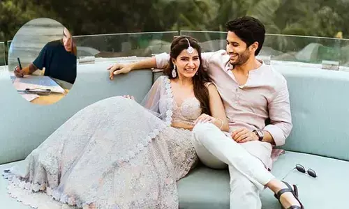 Samantha: ఇంట్రెస్టింగ్‌గా లెటర్ రాస్తున్న సమంత!.. నాగచైతన్య కోసమేనా అంటున్న నెటిజన్లు..