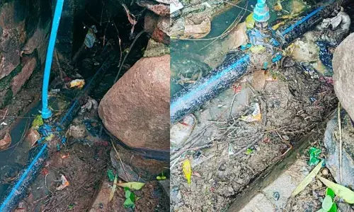 Mission Bhagiratha:మిషన్ భగీరథ అధికారుల నిర్లక్ష్యం..ప్రజా ఆరోగ్యం పట్టని అధికారులు