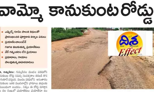 road problem : దిశ ఎఫెక్ట్...కానుకుంటా రోడ్డు సమస్యపై కలెక్టర్ సీరియస్