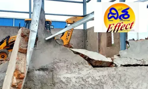 Disha Effect : దిశ ఎఫెక్ట్​...ఇందిరాగాంధీ సొసైటీలో షెడ్లు కూల్చి వేత