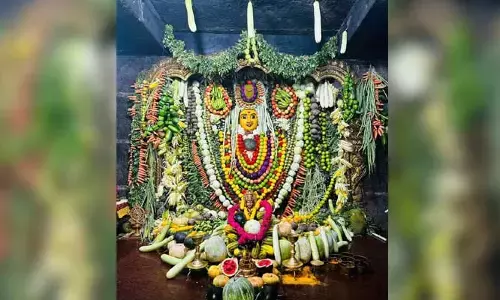 Bhadrakali : శాకంబ‌రి అలంక‌ర‌ణ‌లో భద్రకాళి అమ్మవారు