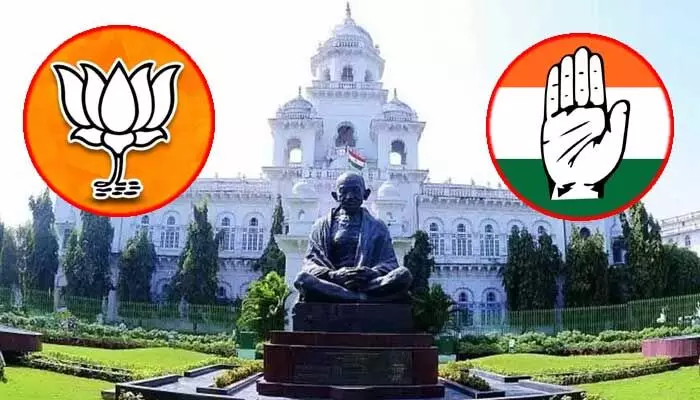 Assembly : బీజేపీ ‘అసెంబ్లీ’ ఎజెండా ఫిక్స్.. కాంగ్రెస్ను ఇరుకునపెట్టేలా ప్లాన్ Assembly : బీజేపీ ‘అసెంబ్లీ’ ఎజెండా ఫిక్స్.. కాంగ్రెస్ను ఇరుకునపెట్టేలా ప్లాన్
