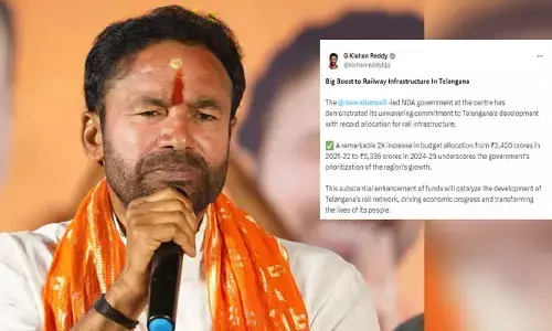 రైల్వే బడ్జెట్ లో తెలంగాణకు కేటాయింపులపై కిషన్ రెడ్డి రియాక్షన్ ఇదే