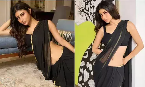 Mouni Roy బ్లాక్ చీరలో అందాల విందు ఇస్తున్న మౌనీరాయ్.. ఫోటోస్ చూస్తే మతిపోవాల్సిందే!