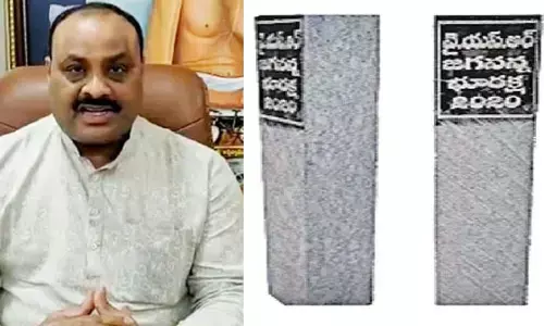 Minister Achennaidu: సర్వే రాళ్లపై జగన్ బొమ్మలు.. ట్విట్టర్ వేదికగా అచ్చెన్నాయుడు మాస్ ర్యాగింగ్