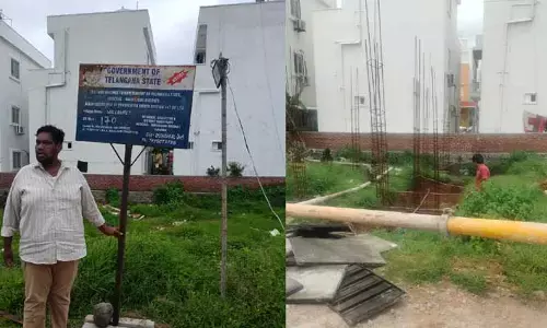 Illegal constructions : బడా బిల్డర్ బరితెగింపు.. చోద్యం చూస్తున్న రెవెన్యూ అధికారులు..