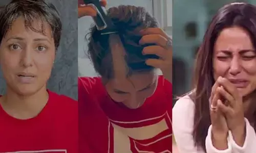 Hina Khan: క్యాన్సర్‌తో పోరాడటానికి సిద్దమవుతున్న హీరోయిన్.. ఏకంగా గుండు చేసుకుంటూ వీడియో(పోస్ట్)