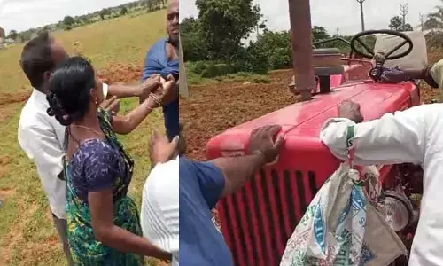 Land dispute : లింగంపేటలో భూ వివాదం..