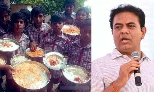 KTR: మన బడి పిల్లలకు అందాల్సింది ఇదేనా? రేవంత్ రెడ్డిపై కేటీఆర్ ఫైర్