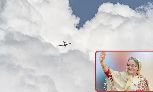 Sheikh Hasina : ఢిల్లీకి చేరుకున్న షేక్ హసీనా.. ఘజియాబాద్‌‌ సైనిక స్థావరంలో ల్యాండింగ్