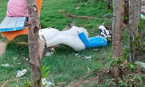 park : పడకేసిన స్వచ్చదనం-పచ్చదనం