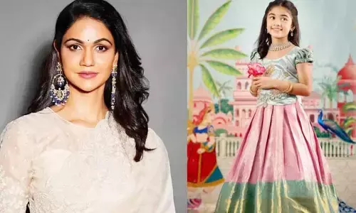 కాలి నడకన తిరుమల శ్రీవారిని దర్శించుకున్న బన్నీ సతీమణి. . పంజాబీ డ్రెస్‌లో అర్హ క్యూట్ పిక్స్ వైరల్