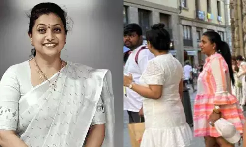 ROJA SELVAMANI: పొట్టి స్కర్ట్‌లో రోజా.. అక్కా నీతులు చెప్తుంది కానీ పాటించదంటూ ట్రోల్స్