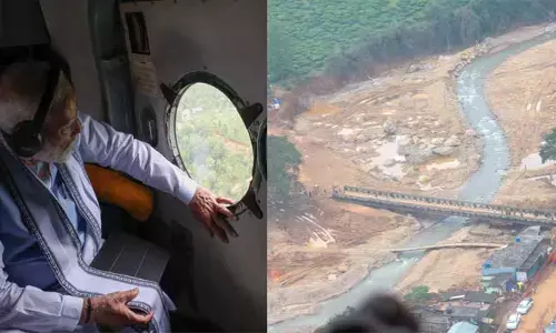 Narendra Modi: వయనాడ్ లో ప్రధాని నరేంద్ర మోడీ ఏరియల్ సర్వే