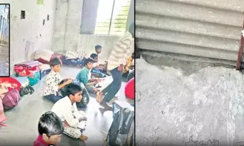 వానొస్తే.. నిద్రుండదు! అల్లీపూర్ బీసీ గురుకుల పాఠశాల దుస్థితి