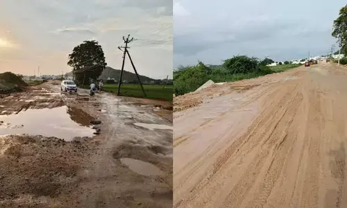 అడుగడుగునా గుంతలు.. ఈ రోడ్డుపై ప్రయాణం సాగించేదెలా..