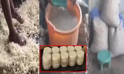 Adulterated ginger paste: కాళ్లతో తొక్కుతూ రెడీమేడ్ అల్లం వెల్లుల్లి పేస్ట్.. హైదరాబాద్ లో ఘోరం!