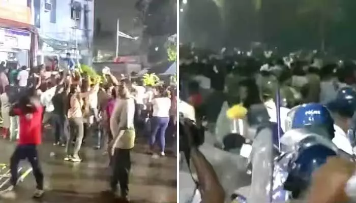 కోల్కతా ఆర్జి కర్ ఆసుపత్రిని ధ్వంసం చేసిన నిరసన కారులు..? కోల్కతా ఆర్జి కర్ ఆసుపత్రిని ధ్వంసం చేసిన నిరసన కారులు..?