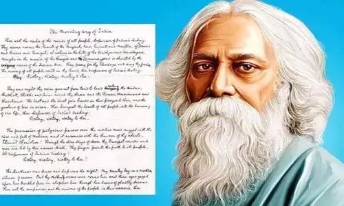 Independence Day:రవీంద్రనాథ్ ఠాగూర్ రాసిన ‘జన గణ మన’ ఇదే..ఫొటో వైరల్!