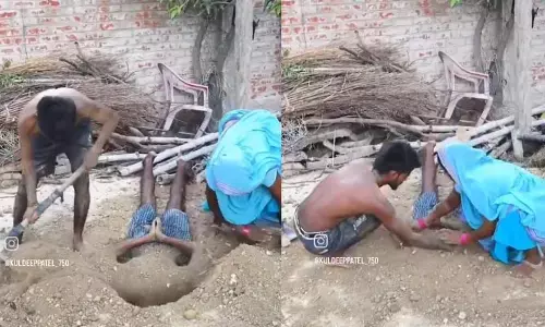 Viral: వ్యక్తి బతికుండగానే పూడ్చేసి గోతి పక్కన కూర్చుని వీడియో.. చివరకు ఏం జరిగిందంటే?
